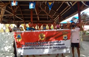 Bhabinkamtibmas Matakus Sosialisasikan Perpres Nomor 87 tahun 2016 tentang Satgas Saber Pungli Bagi Warga Desa