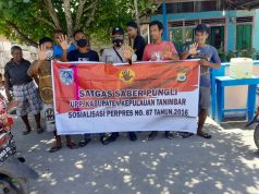 Bhabinkamtibmas Ritabel Laksanakan Sosialisasi Satgas Saber Pungli Kepada Warga Desa Ritabel
