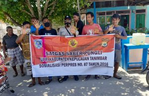 Bhabinkamtibmas Ritabel Laksanakan Sosialisasi Satgas Saber Pungli Kepada Warga Desa Ritabel
