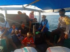 Sambangi Warga di Kendaraan Laut, Bhabinkamtibmas Matakus Sampaikan Pesan 4M