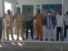 Bhabinkamtibmas Tutukembong Laksanakan Giat Ops Yustisi Penegak Hukum Pelanggar Protokoler Kesehatan Secara Serentak di Kantor Kecamatan Nirunmas