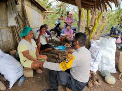 DDS Warga di Kebun Bapak Paulus Marian, Bhabinkamtibmas Wowonda Sampaikan Ops Yustisi Protokol Kesehatan Covid-19