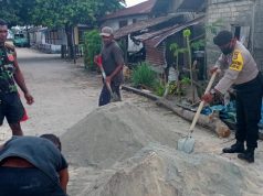 Bhabinkamtibmas Adodo Molu Sambangi Warga Desa dan Sampaikan Binluh AKB