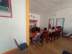 Giat Saber Pungli Bhabinkamtibas Matakus dengan menerapkan Prokes Covid-19