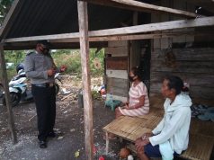 Bhabinkamtibmas Persiapan Ilngei Barat sambangi warga dan Giat himbauan 4M