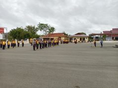 Kabag Sumda Polres Kep. Tanimbar Pimpin Apel Pagi personil