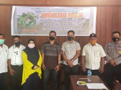 Amankan dan Ikuti Giat Konsultasi Publik Amdal Rencana Pembangunan RSUD dr. P. P. Magretti Ukurlaran