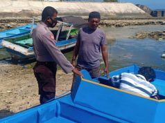Bhabinkamtibmas Lingat Sambangi Warga Desa, Himbau Cuaca Laut dan Protokol Covid-19