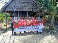 Bhabinkamtibmas Lelingluan Giat Sosialisasi Perpres Nomor 87 Tahun 2016 tentang Satgas Saber Pungli Kepada Warga Desa
