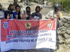 Bhabinkamtibmas Ritabel Laksanakan Giat Sosialisasi Saber Pungli kepada Warga