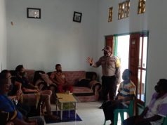 Bhabinkamtibmas Adodo Fordata Sampaikan Ops Yustisi Protokol Kesehatan Covid-19 Kepada Warga Desa