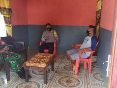 Bhabinkamtibmas Lermatang Laksanakan Giat Edukasi, Sosialisasi dan Himbawan Pendisiplinan penerapan protokol kesehatan pencegahan Covid-19, Serta Binluh AKB
