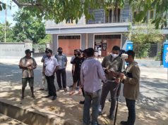 Bhabinkamtibmas Sifnana Pengamanan Pengukuran Pengembalian Batas Tanah Lokasi Pada Areal Kewas Manggreti Desa Sifnana