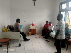 Bhabinkamtibmas Olilit Timur Giat Sambangi warga yang sakit di Rumah Sakit