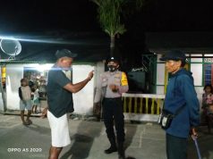 Bhabinkamtibmas Olilit Timur Laksanakan Patroli Desa dan Sampaikan Pesan 4M