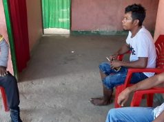 Bhabinkamtibmas Batuputih Lakukan Ops Yustisi Protokol Kesehatan Kepada Saudara Hendra Fatbinan dan Saudara Ernes Fatbinan di Rumahnya
