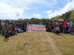 Giat Bhakti Sosial personil TNI Polri Kabupaten Kepulauan Tanimbar Songsong HUT TNI ke-75
