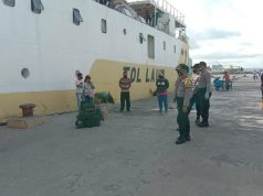 Pengamanan Pelaku Perjalanan KM. Sanus 71 oleh Personil Aman Nusa Polres Kep. Tanimbar