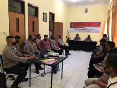 Sosialisasi Perpol Nomor 9 tahun 2018 oleh Itwasda Maluku di Polres Kep. Tanimbar