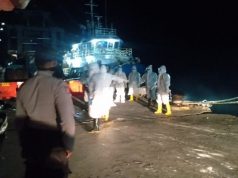 Personil KP3 Polsek Tansel bersama Personil Ops Aman Nusa II Amankan Giat pengambilan SWEB Penumpang Sanus 34