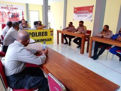 Kapolres Kep. Tanimbar AKBP Romi Agusriansyah, S.I.K., Pimpin Giat Anev Ops Aman Nusa.