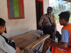 Bhabinkamtibmas Batuputih Lakukan Perimbangan Ops Yustisi Protokol Kesehatan Covid-19 dan Sampaikan Pesan 4M