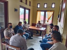 Kapolsek Kormomolin Pimpin Rapat personil bahas kesiapan Pra Wasrik di Polres Kep. Tanimbar