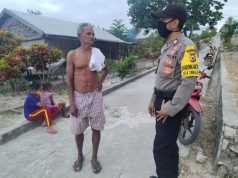 Giat Sambang Bhabinkamtibmas Sangliat Dol sampaikan 4M