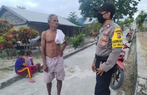 Giat Sambang Bhabinkamtibmas Sangliat Dol sampaikan 4M