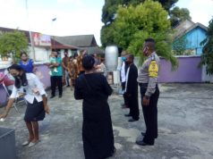 Bhabinkamtibmas Latdalam Giat PAM Ibadah Syukuran HUT GPM 85 Desa Latdalam