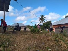 Sambangi Ibu-Ibu PKK Kelompok Dasawisma, Bhabinkamtibmas Sifnana sampaikan Prokes Covid-19
