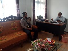 Kanit Binmas Polsek Tanut Giat koordinasi dan Pembuatan Video Testimoni Edukasi Prokes Covid-19