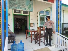 Pelaku Karantina Puskesmas Lorulun mendapatkan Pengamanan personil Polres Kep. Tanimbar