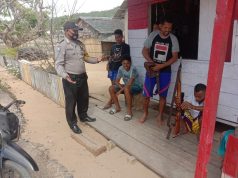Bhabinkamtibmas Lorulun Giat Sambang dan Binluh 4M