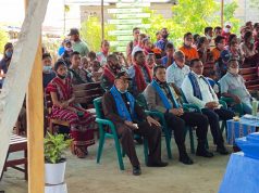 Kapolres Kep. Tanimbar hadiri Giat Pengeresmian Kantor Desa Awear Rumngeur