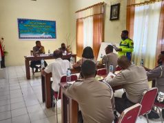 Kapolres Kep. Tanimbar didampingi Waka Polres Pimpin Giat Gelar Perkara Sat Lantas