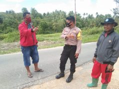 Bhabinkamtibmas Sangliat Krawain Sambangi Warga Desa dan Sampaikan Binluh AKB