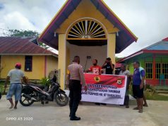 Bhabinkamtibmas Olilit Timur kembali Giat Sosialisasi Saber Pungli kepada Warga