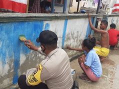 Giat Bhakti Sosial Bhabinkamtibmas Ritabel bersama warga dan sampaikan Prokes Covid-19