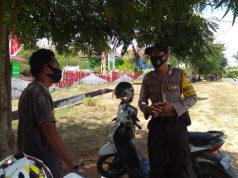 Bhabinkamtibmas Kabiarat Sampaikan Arahan Tentang Edukasi, Sosialisasi dan Himbauan Pendisiplinan Penerapan Protokol Kesehatan Covid-19