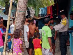 Bhabinkamtibmas Adodo Molu Laksanakan Giat Edukasi, Sosialisasi dan Himbauan Protokol Covid-19 dan AKB