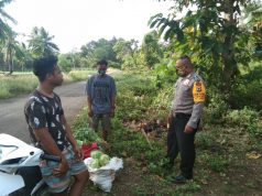Giat Sambang Bhabinkamtibmas Desa Persiapan Ilngei Barat, dan Binluh Prokes Covid-19