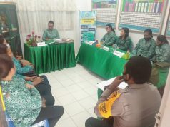 Bhabinkamtibmas Olilit Timur Amankan giat PKK Tansel