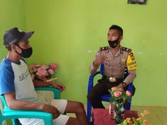 Bhabinkamtibmas Waturu Sampaikan Arahan Edukasi, Sosialisasi dan Himbauan Pendisiplinan Protokol Kesehatan Covid-19 dan AKB Kepada Saudara Mesak Ratuanik
