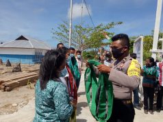 Bhabinkamtibmas Werain Bersama Pemerintah Desa Menerima Kunjungan PKK Untuk Penilaian Lomba Desa Tingkat Kecamatan