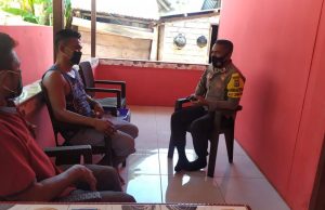DDS Bapak Petrus Maskikit, Bhabinkamtibmas Lermatang melaksanakan giat Edukasi, Sosialisasi dan Himbauan Protokol Kesehatan Covid-19