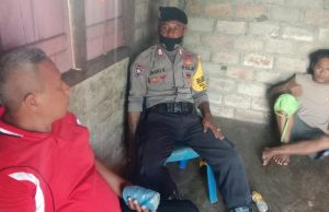 DDS Dalam Bentuk Kunjungan Bapak Sius Sanyakit, Bhabinkamtibmas Lelingluan Sampaikan Pesan 4M