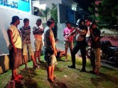 Giat Patroli malam rutin Polsek Tanimbar Selatan cegah kerumunan warga
