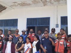 Bhabinkamtibmas Weratan Amankan Giat Kunjungan Kerja KUPP Kelas II Saumlaki Ke Kecamatan Wermaktian