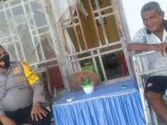 Sambangi Warga Desa, Bhabinkamtibmas Olilit Timur Sampaikan Pesan 4M